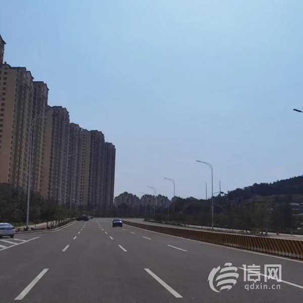 缓解疏港交通压力 西海岸新区淮河西路主干道正式通车(淮河,主干道,西路,通车,新区......)