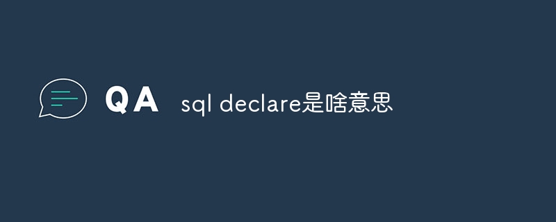 sql declare是啥意思（啥意思.sql.declare...）