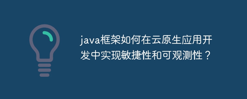 java框架如何在云原生应用开发中实现敏捷性和可观测性？（观测.框架.开发.敏捷性.如何在...）