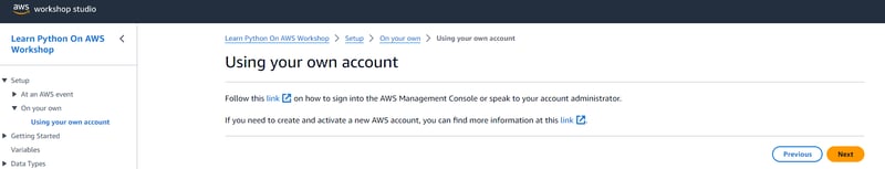 使用 AWS 学习 Python - 第 1 天（学习.AWS.Python...）