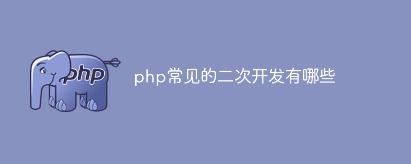 php常见的二次开发有哪些（常见.有哪些.php...）