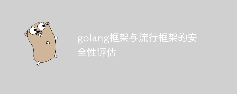 golang框架与流行框架的安全性评估（框架.安全性.评估.流行.golang...）