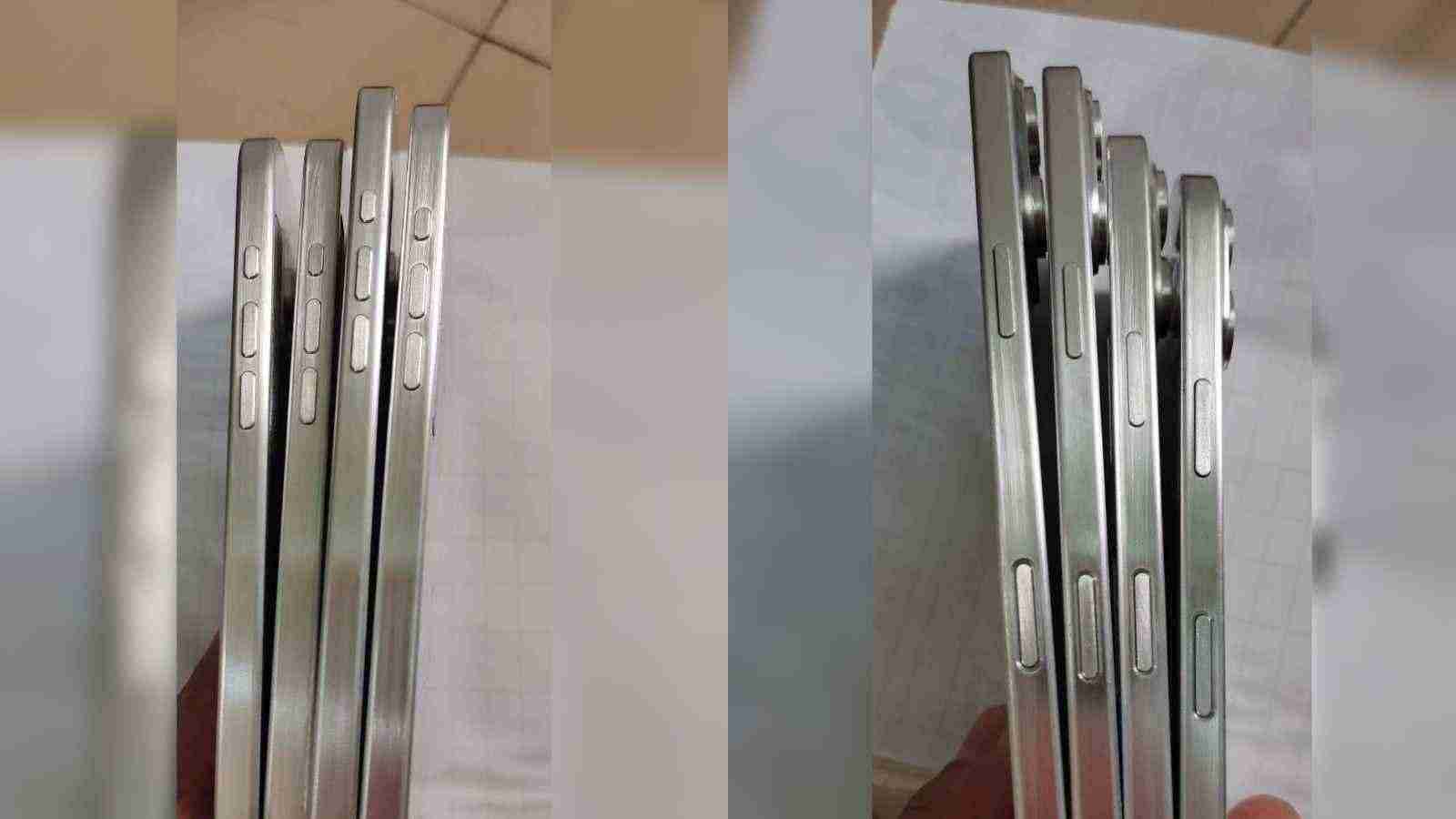 疑似iPhone 16和iPhone 16 Pro模型流出，都有录制按钮（都有.疑似.流出）