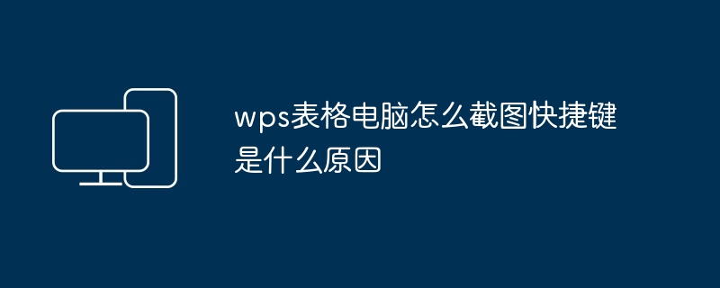 wps表格电脑怎么截图快捷键是什么原因（快捷键.截图.表格）