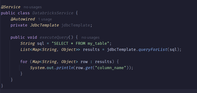 使用 Java Spring Boot 和 JdbcTemplate 配置 JDBC 以连接到 Databricks（连接到.配置.Boot.Java.Spring...）