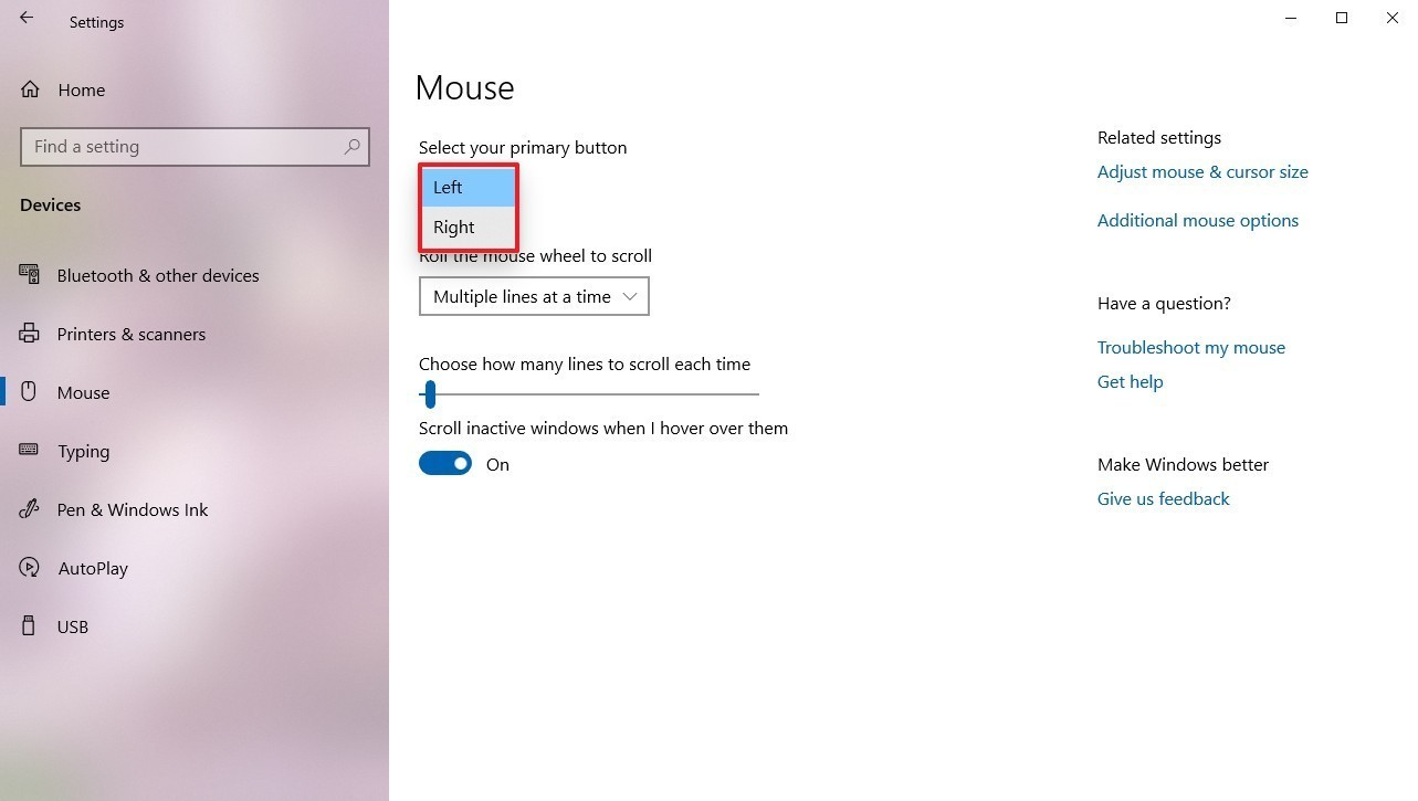 Win10系统怎么设置左手使用鼠标_Win10系统设置左手使用鼠标方法介绍（鼠标.左手.系统设置）