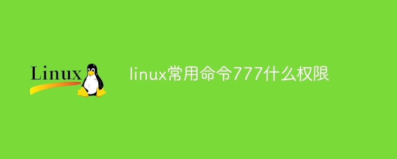 linux常用命令777什么权限（权限.常用命令.linux...）