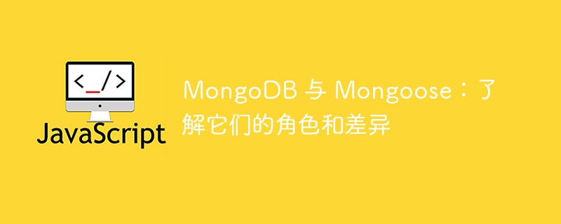 MongoDB 与 Mongoose：了解它们的角色和差异（差异.角色.MongoDB.Mongoose...）