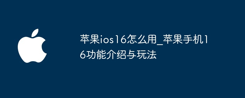 苹果ios16怎么用_苹果手机16功能介绍与玩法（苹果.玩法.功能）