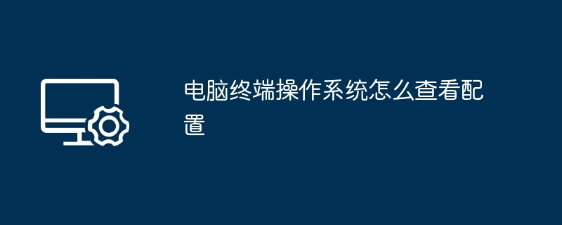 电脑终端操作系统怎么查看配置（终端.操作系统.配置）