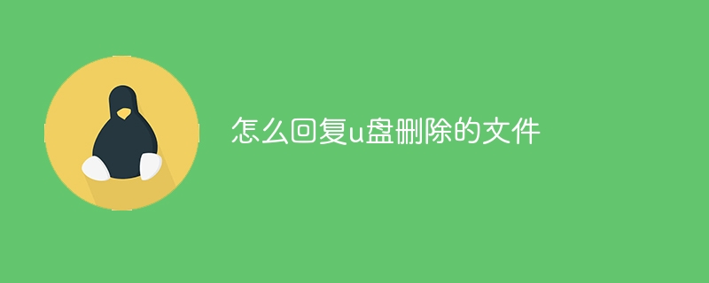 怎么回复u盘删除的文件（删除.回复.文件...）