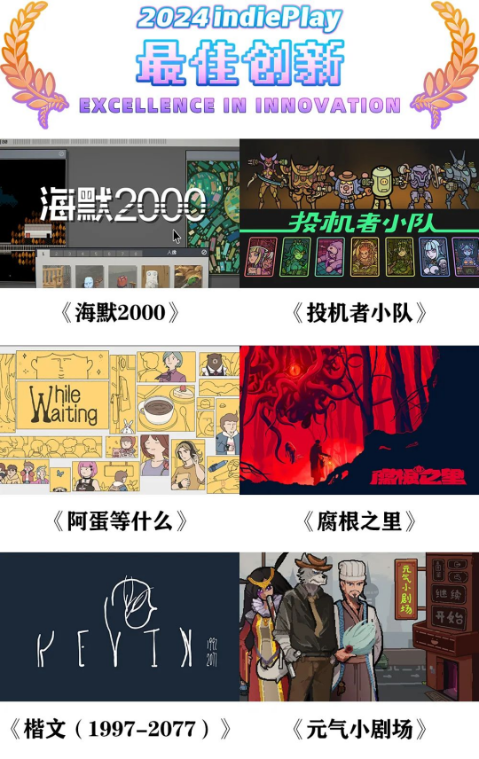 2024 indiePlay中国独立游戏大赛入围名单公布！