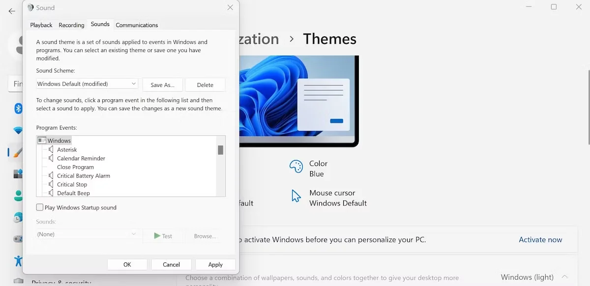 如何在Windows 10/11上禁用启动声音（禁用.声音.启动）