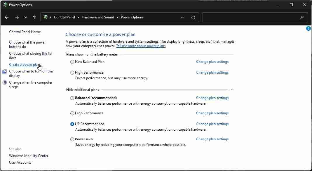 如何在Windows 11上恢复丢失的默认电源计划（丢失.电源.默认）