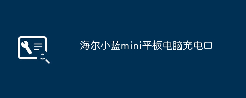 海尔小蓝mini平板电脑充电口（海尔.平板.充电）