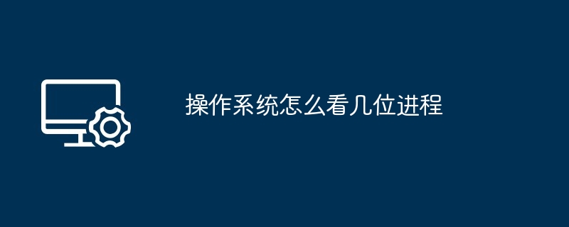 操作系统怎么看几位进程（几位.怎么看.进程）