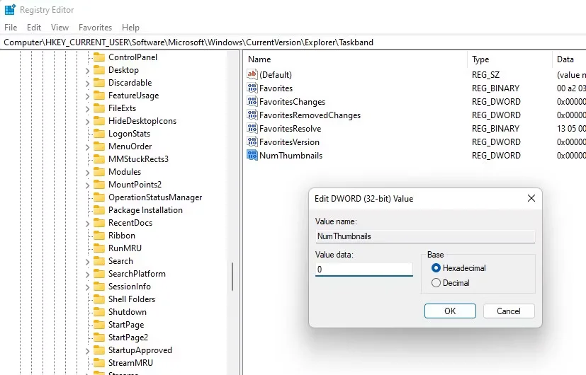 如何在Windows 11任务栏上显示列表而不是缩略图（缩略图.而不是.任务栏上）