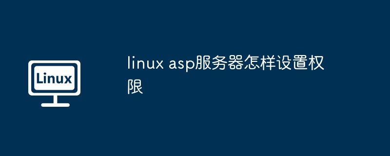 linux asp服务器怎样设置权限（权限.设置.服务器）