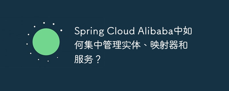 Spring Cloud Alibaba中如何集中管理实体、映射器和服务？（实体.和服务.管理.映射器.Spring...）