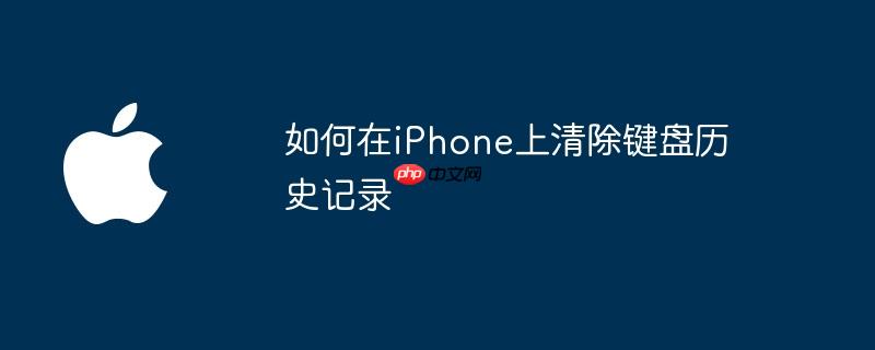 如何在iPhone上清除键盘历史记录（历史记录.清除.键盘）