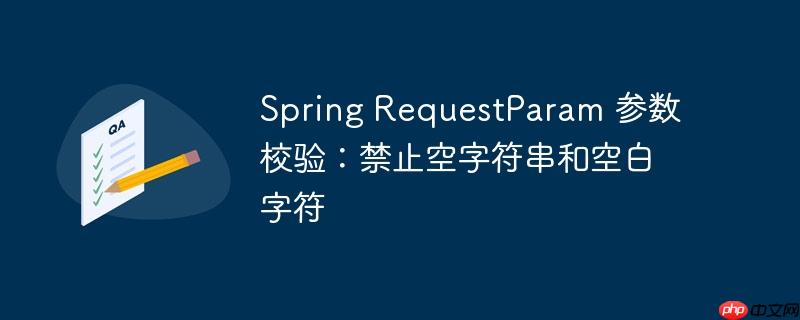 Spring RequestParam 参数校验：禁止空字符串和空白字符（校验.字符.空白.禁止.参数...）
