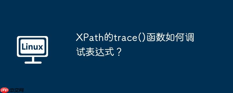 XPath的trace()函数如何调试表达式？（表达式.函数.调试.XPath.trace...）