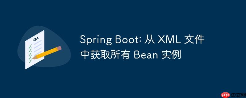 Spring Boot: 从 XML 文件中获取所有 Bean 实例（实例.获取.文件.Boot.Spring...）