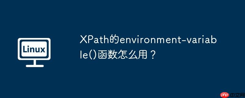 XPath的environment-variable()函数怎么用？（函数.XPath.environment.variable...）