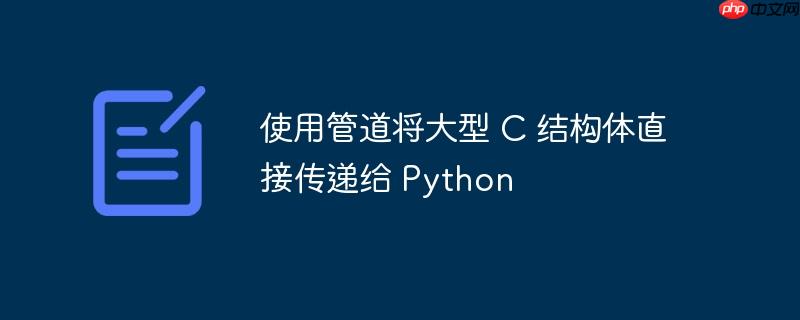 使用管道将大型 C 结构体直接传递给 Python（管道.传递.结构.Python...）