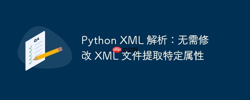 Python XML 解析：无需修改 XML 文件提取特定属性（提取.特定.属性.无需.解析...）