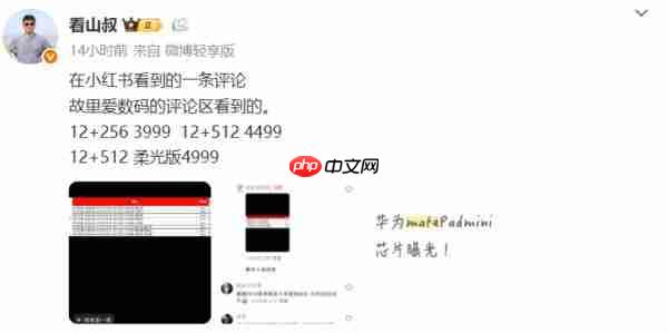 3999 元起?华为 MatePad Mini 价格曝光 9 月 4 日发布