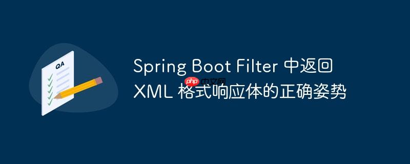 Spring Boot Filter 中返回 XML 格式响应体的正确姿势(响应.姿势.正确.返回.格式...)