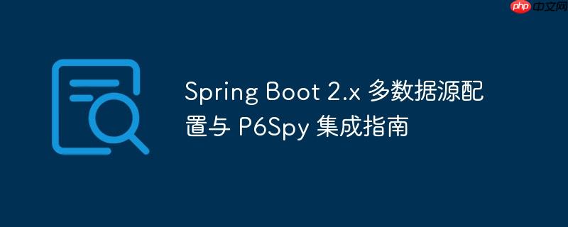 Spring Boot 2.x 多数据源配置与 P6Spy 集成指南（集成.配置.指南.Boot.Spring...）