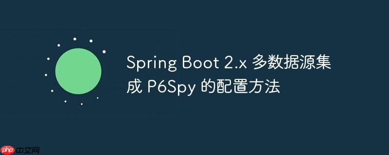Spring Boot 2.x 多数据源集成 P6Spy 的配置方法（配置.集成.方法.Boot.Spring...）