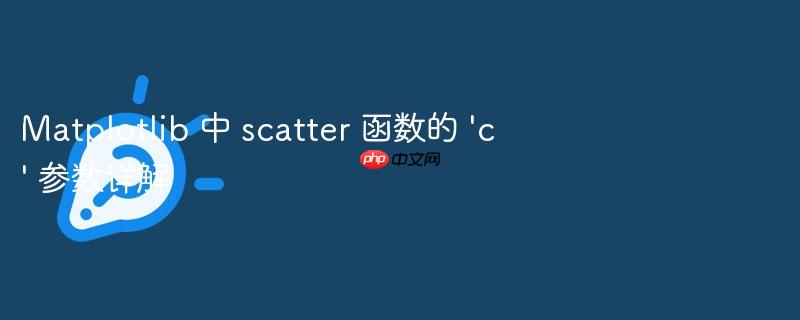 Matplotlib 中 scatter 函数的 'c' 参数详解(详解.函数.参数.Matplotlib.scatter...)
