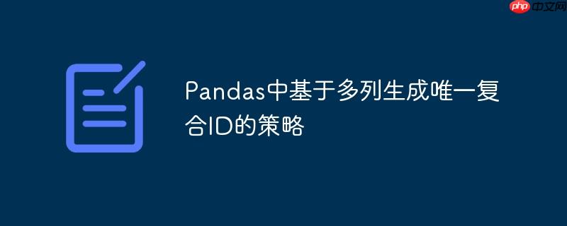 Pandas中基于多列生成唯一复合ID的策略