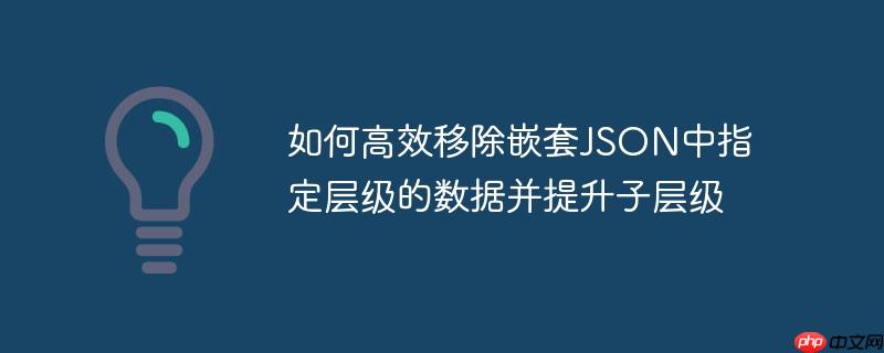 如何高效移除嵌套JSON中指定层级的数据并提升子层级(层级.嵌套.高效.移除.指定...)