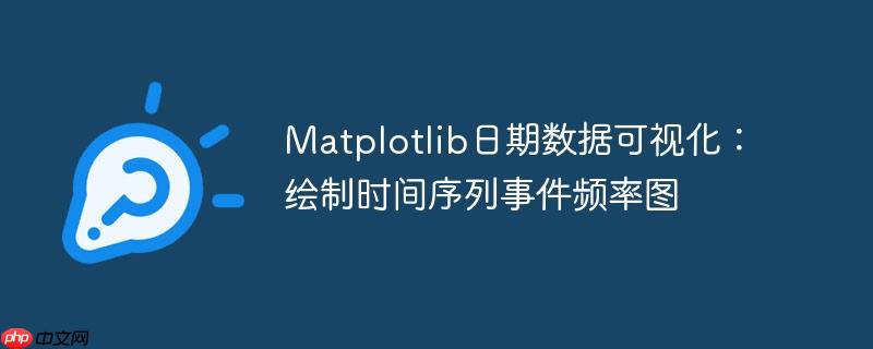 Matplotlib日期数据可视化:绘制时间序列事件频率图
