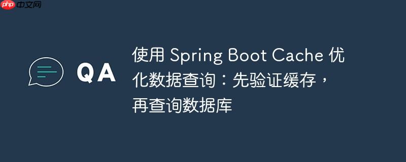 使用 Spring Boot Cache 优化数据查询:先验证缓存,再查询数据库(缓存.数据查询.验证.优化.数据库...)