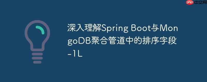 深入理解Spring Boot与MongoDB聚合管道中的排序字段-1L(字段.道中.排序.聚合.理解...)