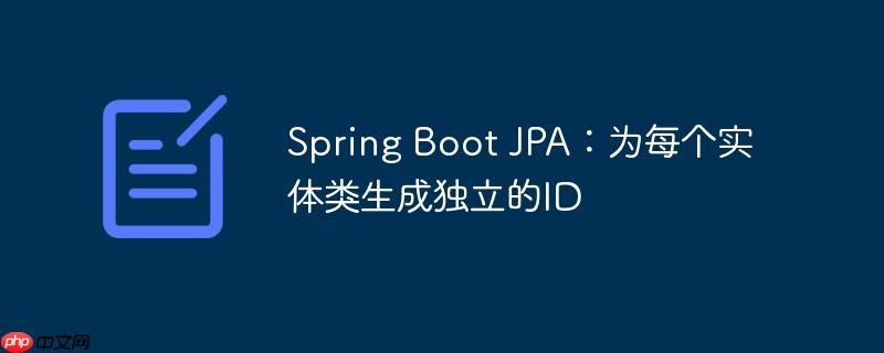 Spring Boot JPA:为每个实体类生成独立的ID(生成.独立.实体类.Boot.Spring...)