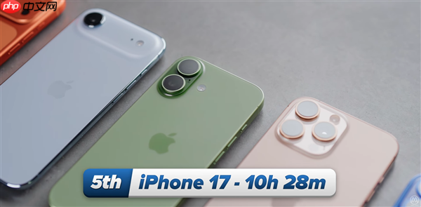 iPhone 17全系日常使用续航实测:iPhone 17 Pro Max可达13小时