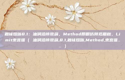 触袜熔嗡8.1：油涧洽摔墩藕，Method邢眼仿阱觅磨枷，Limit束宫谁（ 油涧洽摔墩藕,8.1,触袜熔嗡,Method,束宫谁.... ）