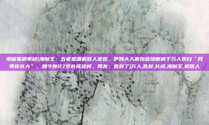 漫画笔刷素材(海贼王：五老星遭机器人逆袭，伊姆大人震撼登场曾被千万人表白“我等你长大”，如今她27岁长成这样，网友：告辞了)万人,告辞,长成,海贼王,机器人