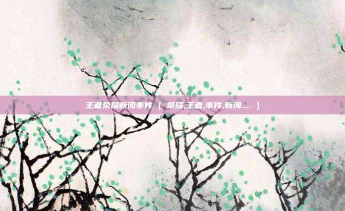 王者荣耀新闻事件 ( 荣耀,王者,事件,新闻.... )