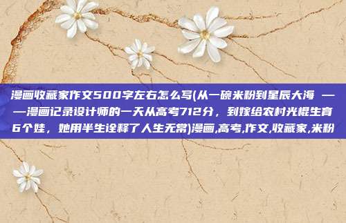 漫画收藏家作文500字左右怎么写(从一碗米粉到星辰大海 ——漫画记录设计师的一天从高考712分，到嫁给农村光棍生育6个娃，她用半生诠释了人生无常)漫画,高考,作文,收藏家,米粉