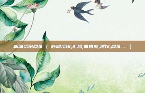 新闻资讯网址 ( 新闻资讯,汇总,国内外,建议,网址.... )