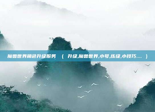 魔兽世界角色升级服务 （ 升级,魔兽世界,小号,练级,小技巧.... ）