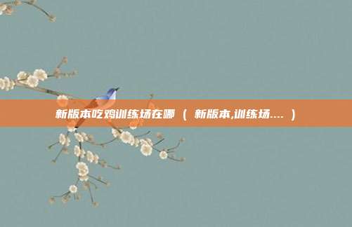 新版本吃鸡训练场在哪 ( 新版本,训练场.... )
