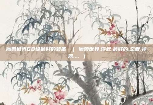 魔兽世界60级最好的装备 （ 魔兽世界,浮起,最好的,忍者,神器.... ）